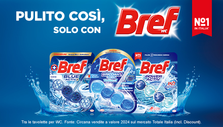 Scopri BREF per un WC sempre pulito!